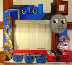 Birthday Thomas The Train Images Thomas The Train Photo Frame Prop For Pictures With Guests Thomas Train Birthday Thomas Birthday Parties Thomas Birthday