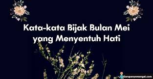 45 Kata-kata Bijak Bulan Mei yang Menyentuh Hati, Lengkap dengan Gambar  Ucapan - Guru Penyemangat