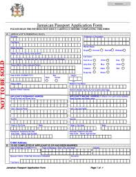 How To Fill Out A Jamaican Passport Form Fill Online Printable Fillable Blank Pdffiller