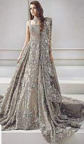 Beautiful Heavy Maxi Lahnga In Brownish Silver Color Model W 842 In 2022 Indian Bridal Dress Bridal Dresses Online Indian Bridal Outfits