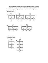 Determine the equivalent (total) resistance for each of the following circuits below. Series Parallel Circuit Voltage Worksheet Teaching Resources
