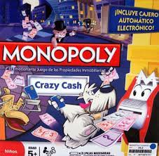 Monopoly es el juego de intercambiar, comprar y vender bienes por excelencia. Juego Monopoly Cajero Loco De Hasbro Jardinitis Com