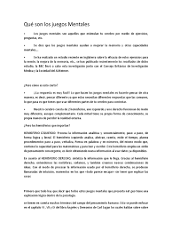 Son preguntas muy importantes para conversar en inglés, que se usan todos los días. Que Son Los Juegos Mentales Hemisferio Cerebral Mente