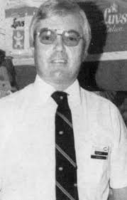 1963 Owner & Manager Emmett Kilby of the new IGA Foodliner is congratulated  by R. Levitsky "Director of Retail Operations for Loeb Ltd." Sudbury  Division at the grand opening.