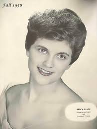 1964 Outlook Staff Seated: Ann Olsen, Sherry Williams, Phyllis Hamrick,  Sandy Schenck, Louis Mahoney, Janet Huffstetler, Elaine Harris, Cecilia  Butler, Pam Pernell, Elizabeth Blanton. Standing: Elizabeth Hazen, Ann  Lackey, Allen Wright, Sherri