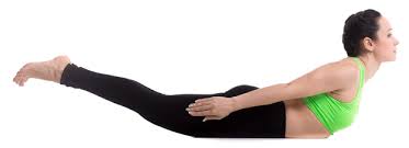 Superman yoga pose or Viparita shalabhasana