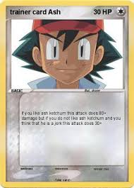 You can use the card maker function of rotomi to customize your card until you hit a design you're happy with! Pokemon Trainer Card Ash 1