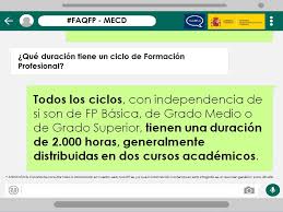Todofp Ar Twitter Pregunta Muy Frecuente Cuanto Dura Un Ciclo De Fp En Todos Los Casos Ya Sea Un Ciclo De Fpbasica De Grado Medio O De Grado Superior Un Ciclo