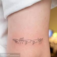 A sign language tattoo — damn my slow reflexes and inability to time travel! Tattoo Tagged With Tattooistarar Small Anatomy Sign Language Line Art Languages Tricep Tiny Ifttt Little Hand Fine Line Inked App Com
