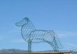 Green piece wire art topiary, animal wire art | lambert. Sheltie Topiary Frame Lifesize Wire Garden Art Dog 21623707