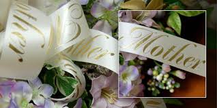 Personalised ribbon for funeral flowers. Personalized Memorial Ribbons Print My Ribbon