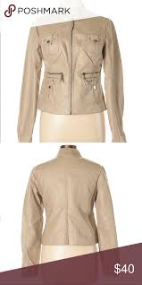 Nwot New York And Company Faux Leather Jacket Photos Are Not Mine Mine Is Is Much Better Condition Brand New Never Leather Jacket Faux Leather Jackets Jackets
