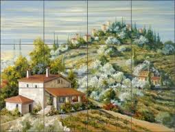 ceramic tuscan tile murals and