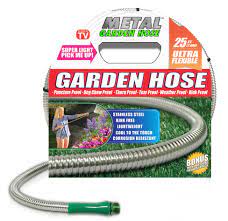 304 stainless steel is completely corrosion and rust proof and is less electrically conductive than other types. Metal Garden Hose Premium Quality Available In 25 50 75 100 Ft