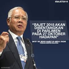 Dikemaskini 11 sep 2016, 12:44 am. Penangkini Bajet2018 Merangkumi Aspirasi Tn50 Najib Razak