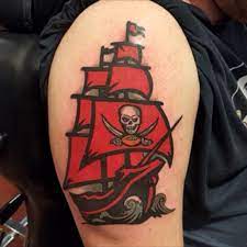 Stitched face tattoos for men. Tattoo Uploaded By Ryan Hukle Tampa Bay Buccaneers Ship 103511 Tattoodo