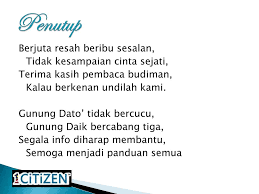 Savesave pantun 2 kerat for later. Pantun Terima Kasih