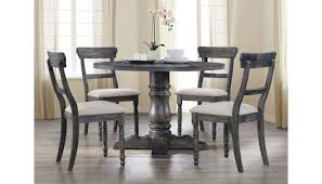 Find the dining room table and chair set that fits both your lifestyle and budget. Letis Weathered Grey Round Dining Table