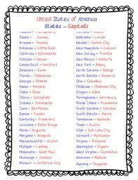 Sovereign states and observer states within the united nations are shown in bolded text. States And Capitals By Cantrellin2nd Teachers Pay Teachers
