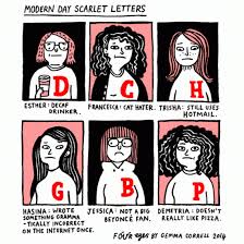 Modern Day Scarlet Letters Comic The Scarlet Letter Teacher Humor American Literature