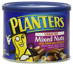 planters 1668 mixed nuts unsalted