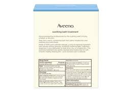 After bathing, your baby's skin soak affected area for 15 to 30 minutes as needed, or as directed by a doctor. Aveeno Soothing Bath Treatment Ingredients And Reviews