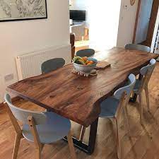 Live Edge Elm Dining Table Mesas Y Sillas Comedor Comedores Rusticos De Madera Muebles De Comedor