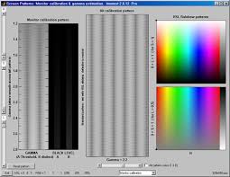 using screen patterns imatest