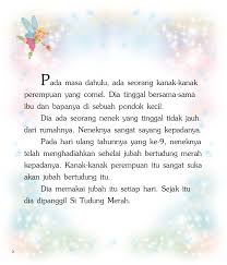 Gadis berkerudung merah itu langsung memanggil warga untuk membunuh serigala jahat itu dan kisah pun berakhir. Si Tudung Merah Pages 1 25 Flip Pdf Download Fliphtml5