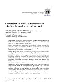 We did not find results for: Pdf Motivational Emotional Vulnerability And Difficulties In Learning To Read And Spell
