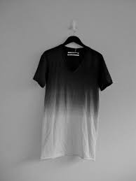 Black And White Tie Dye Shirt Mens Ombre Men S V Neck Shirt Shirts Mens Outfits Shirt Designs