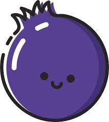 Image Result For Kawaii Blueberry Dessins Mignons Myrtille Comment Dessiner