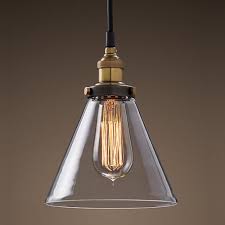 Modern Vintage Industrial Metal Glass Ceiling Light Shade Pendant Filament Bulb Ebay Glass Pendant Light Glass Pendant Lamp Pendant Light