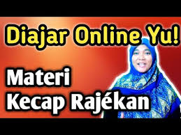 Materi Bahasa Sunda Smp Kelas 8 Kecap Rajekan Youtube