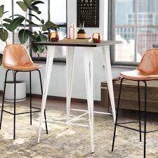Handcrafted from rattan, this hourglass design showcases woven details and a weathered driftwood finish for a natural look, making it right at home in cottage and coastal ensembles. Narrow Kitchen Dining Tables You Ll Love In 2021 Wayfair