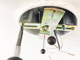 If the box in the ceiling has red, black, white, and green (or bare copper), then there is a wall switch which energizes the red wire. How To Change A Wall Or Ceiling Light Fixture Building Our Rez