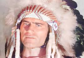Clint Walker as southern Cheyenne chief Touch the Sky in "Gold, Glory &  Custer-Requiem". Clint had some Cherokee genetics
