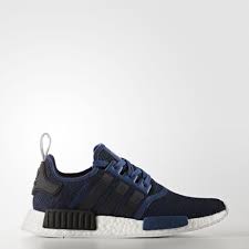 Black And Blue Men S Adidas Shoes Adidas Nmd R1 Shoes Mystery Blue Core Black Collegiate Navy By2775 Sneakers Fashion Sneakers Men Fashion Sneakers Men