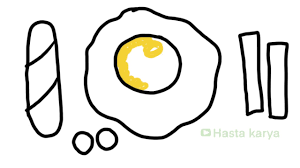 Mewarnai gambar pemandangan rumah belajar mewarnai untuk anak tk. Paud Tk A Menggambar Makanan Sarapan Telur Kentang Sosis Kacang Youtube