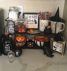 You can have an unusual day with scary decorations. Halloween Coffee Bar Halloween Coffee Halloween Home Decor Fall Halloween Decor