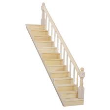 This old house general contractor tom silva shares some tricks for installing a new, sturdy staircase balustrade. Buy Diercosy Chic Toy House Furniture Wooden Stairs Stringer Steps Replace Pre Assembled 45 Degree Slope Mini Wooden Stairs With Right Handrail Online At Low Prices In India Amazon In
