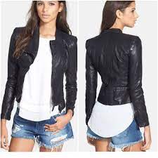 Blanknyc Fitted Faux Leather Jacket Small Leather Jacket Faux Leather Jackets Blank Nyc