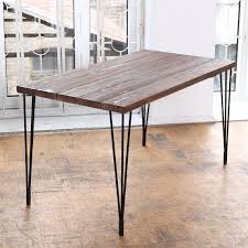 Table De Jambes Tyne Style Industriel Du Bois De Grange En Epingle A Cheveux Dining Table Diy Dining Table Hairpin Legs Diy