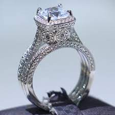 Vintage Cushion Shape Eiffel Tower Engagement Ring Etsy Jewelry Rings Engagement Rings Gold Bands