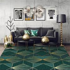 Vom schlichten läufer bis hin zum echten vintage hingucker. Schwarz Gold Marmor Moderne Luxus Teppich Wohnzimmer Grun Geometrische Eingang Teppich Vintage Boden Teppich Fur Schlafzimmer Carpet Aliexpress