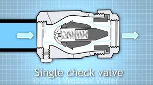 Large lift check valves are furnished with an equalizer line between the chamber above the disc and the downstream side of the valve. Water Quality In Your Home Single And Double Check Valves Youtube
