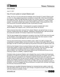 Jun 23, 2021 · last month, a violent confrontation erupted as the city dismantled a homeless encampment at lamport stadium near king street west and dufferin street. Tayzoeldyjb3sm