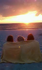 Summer Is Watching The Sunset On The Beach With Friends Loveisfree Beach Friends Beach Pictures Beach Photography