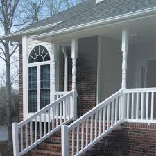*for stair sections do not. Stair Railings Kit 3 25 Top Rail W 1 75 Fluted Pickets Sskt3250 Pvc Railing Systems Pvc Railing Systems