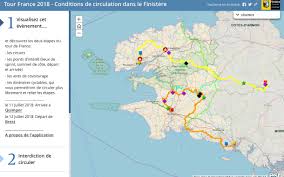 Parcours tour de france 2018 finistere. Le Tour De France 2018 Bien Encarte